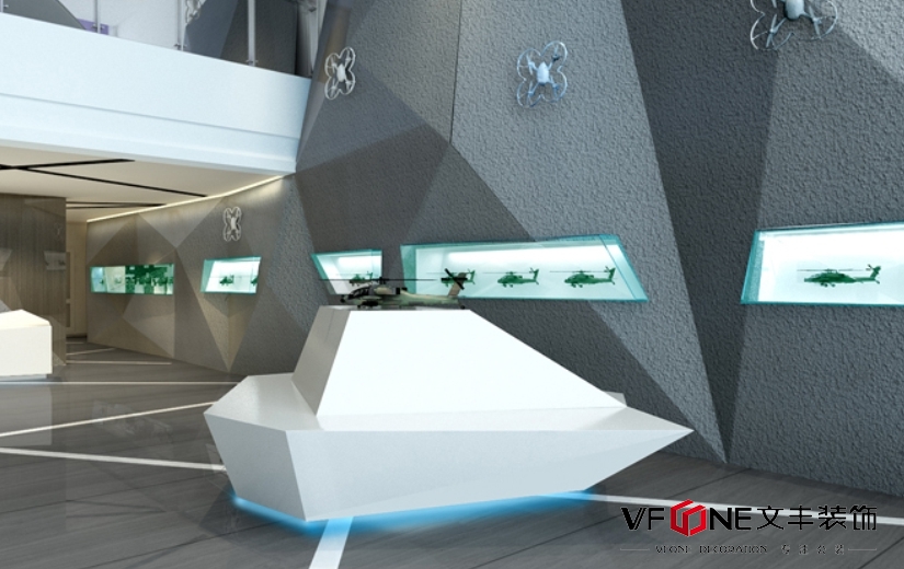 深圳科技未來感展廳裝修效果圖-文豐裝飾