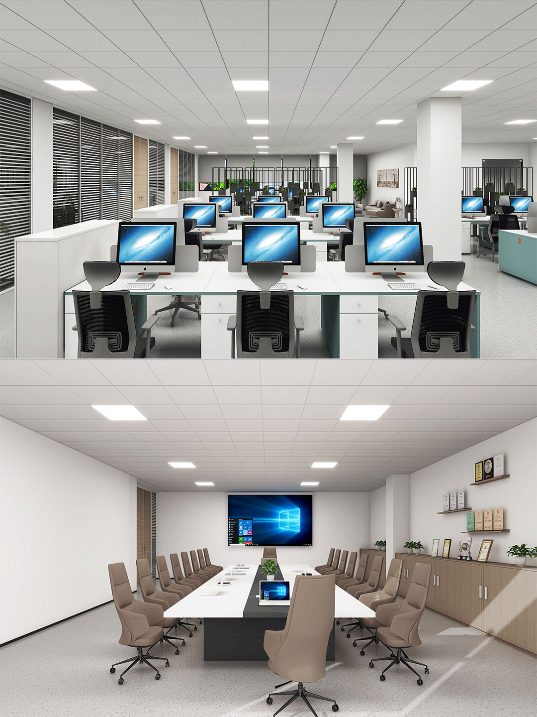 辦公室效果圖實(shí)景圖